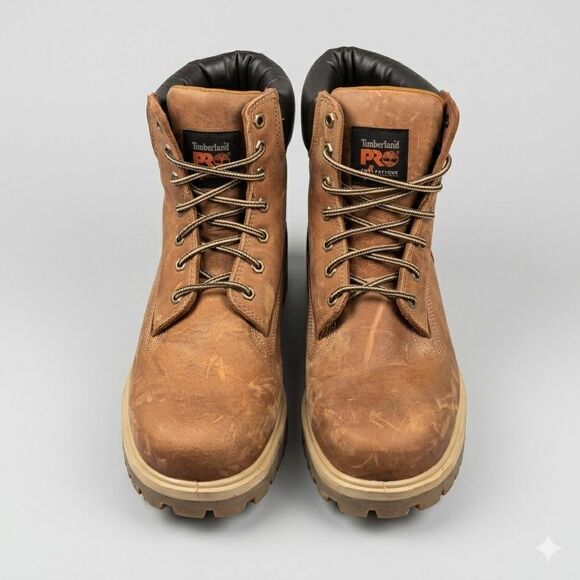 Timberland PRO Waterproof Work Boots Brown Soft Toe Mens 11M Oil Resistant main image 6